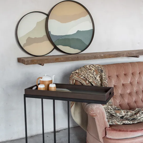 Plateau En Verre - Slate Wabi Sabi - O 61 Cm-Ethnicraft Outlet