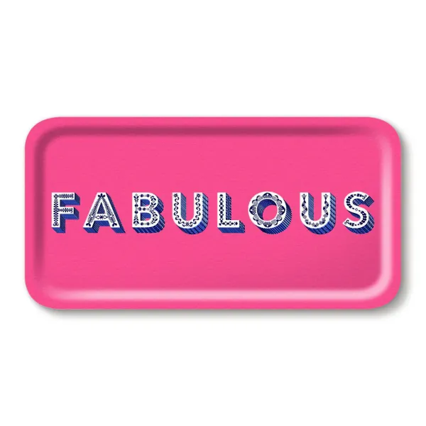 Plateau Fabulous - 43 X 22 Cm - Bright Pink-Sélectionné par Fleux Discount