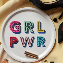 Plateau Girl Power - O 31 Cm - Multi-Sélectionné par Fleux Online