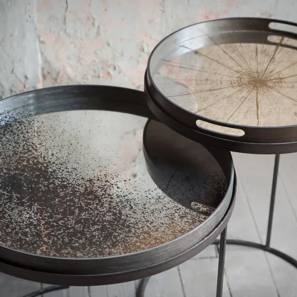 Plateau Miroir - Bronze Mirror - O 61 Cm-Ethnicraft Online