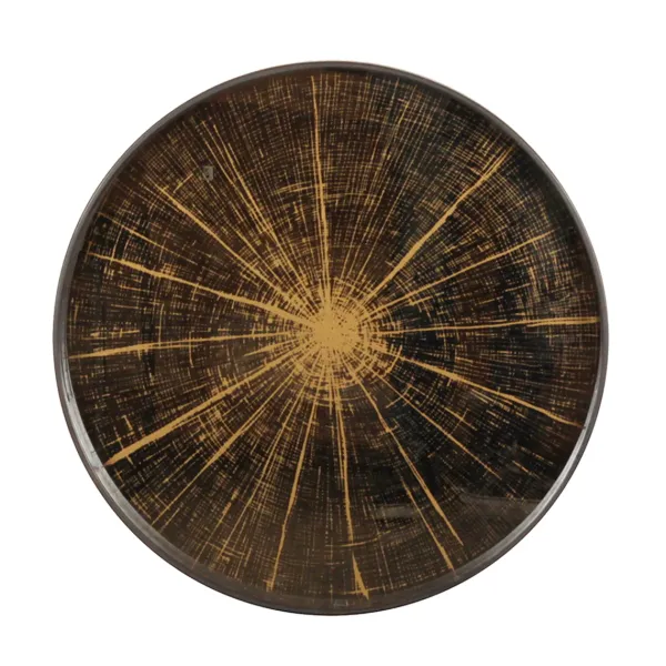 Plateau Miroir - Bronze Slice - O 61 Cm-Ethnicraft Clearance