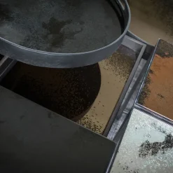 Plateau Miroir Fortement Vieilli Charbon - O 48 Cm-Ethnicraft Clearance