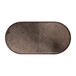 Plateau Ovale En Miroir - Bronze-Ethnicraft Outlet
