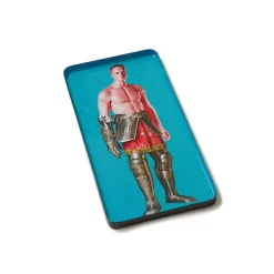 Plateau Rectangle Ken Arthur En Fer - 40 X 20 Cm-Gangzai Outlet