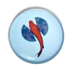 Plateau Rond Fishkoi En Fer - O 33 Cm-Gangzai Hot