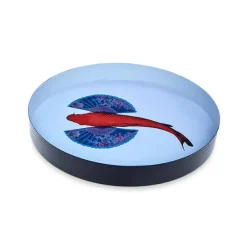 Plateau Rond Fishkoi En Fer - O 33 Cm-Gangzai Hot