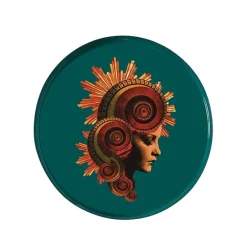 Plateau Rond Muse En Fer - ? 33 Cm-Gangzai New