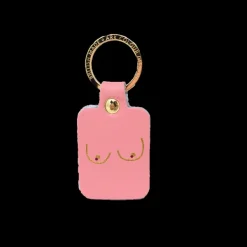 Porte-clés Boobs En Cuir - Rose Baby-Ark New