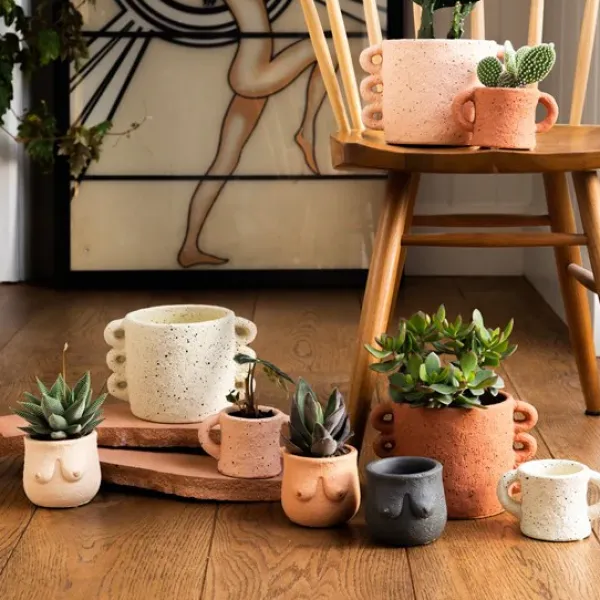 Pot Boob - 8 X O 8 Cm - Couleur Aleatoire-Sélectionné par Fleux