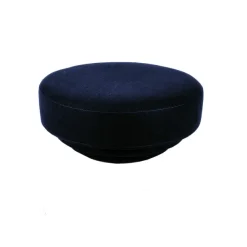 Pouf Cornice Velours - Bleu Nuit-ENOstudio Online