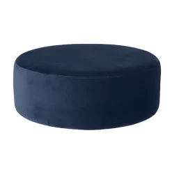 Pouf Velours Wind - Bleu-Broste Copenhagen Hot