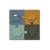 Puzzle Bodil En Silicone - Dino Bleu-Liewood Best