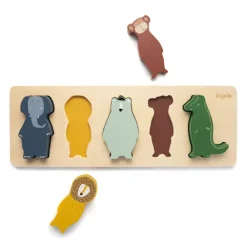 Puzzle Formes Animaux En Bois-Trixie New