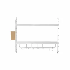 Rangement Mural Bathroom - 58 X 50 X 20 Cm - Blanc-String Furniture Clearance