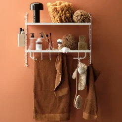 Rangement Mural Bathroom - 58 X 50 X 20 Cm - Blanc-String Furniture Clearance