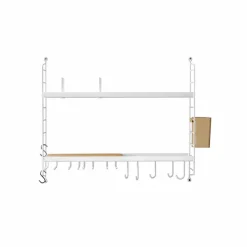 Rangement Mural Kitchen - 58 X 50 X 20 Cm - Blanc-String Furniture Sale