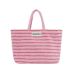 Sac Weekend A Rayures - Baby Pink & Ski Patrol Red-Sélectionné par Fleux Outlet