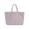 Sac Weekend A Rayures - Lilac & Neon Yellow-Sélectionné par Fleux Online
