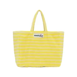 Sac Weekend A Rayures - Pristine & Neon Yellow-Sélectionné par Fleux Clearance