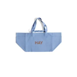 Sac Weekend En Coton Recycle - Bleu Ciel-Hay Online