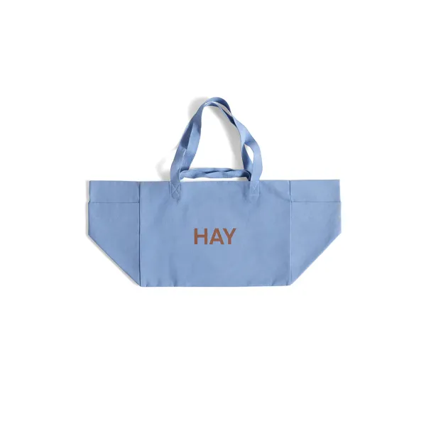 Sac Weekend En Coton Recycle - Bleu Ciel-Hay Online