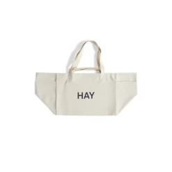 Sac Weekend En Coton Recycle - Naturel-Hay Sale