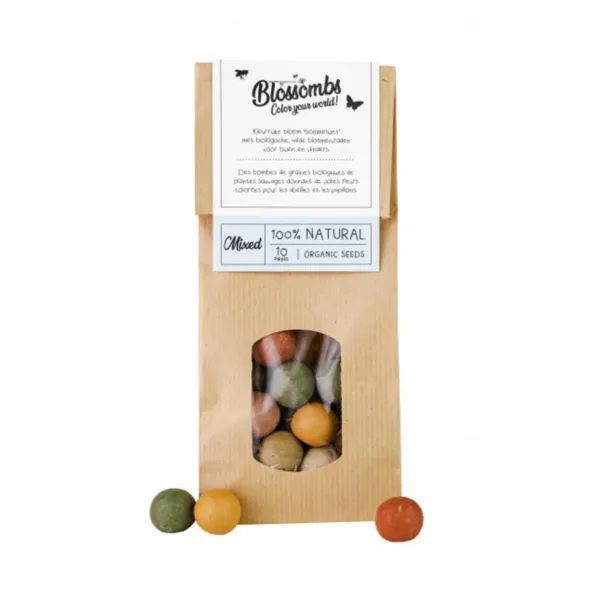 Sachet Kraft 10 Bombes A Graines-Sélectionné par Fleux New