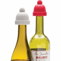 Set De 2 Bouchons Beanie Rouge & Gris-Sélectionné par Fleux