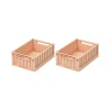 Set De 2 Caisses Weston S - Rose Toscane-Liewood Discount