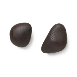 Set De 2 Crochets Cairn - Marron Fonce-Ferm Living Clearance