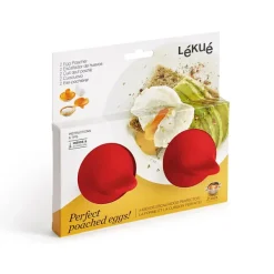 Set De 2 Cuit-Oeufs Poches - Rouge-Lékué Hot