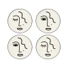 Set De 4 Dessous De Verre Face Blanc-Sélectionné par Fleux New