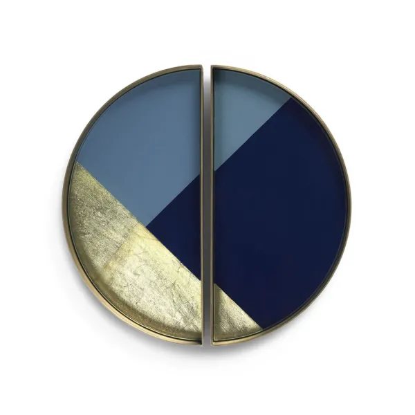 Set De 2 Mini Plateaux Geometriques Half Moon-Ethnicraft Online