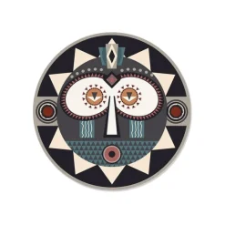 Set De Table Rond Masque Africain Korowai En Vinyle - O 38 Cm-Pôdevache Discount