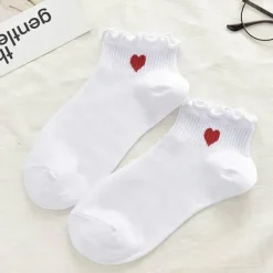 Socquettes Coeur Dentelle Blanc-Sélectionné par Fleux New