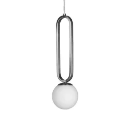 Suspension Cime Argent Globe 12 Cm-ENOstudio Online