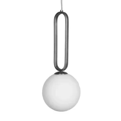 Suspension Cime Argent Globe 20 Cm-ENOstudio Sale