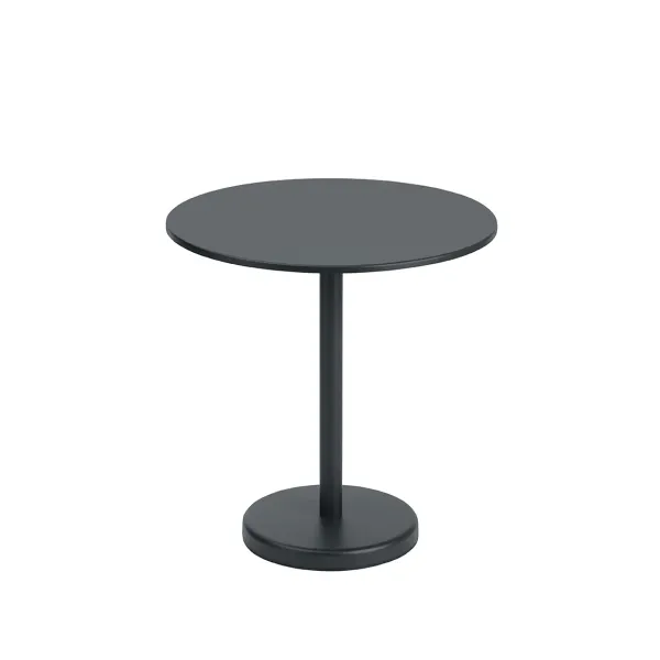 Table A Cafe Linear Steel Black - O 70 X H73 Cm-Muuto Clearance