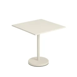Table A Cafe Linear Steel Off-White - 70 X 70 X H 73 Cm-Muuto Outlet