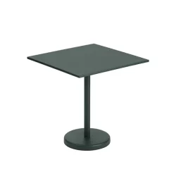 Table A Cafe Linear Steel Dark Green - 70 X 70 X H 73 Cm-Muuto Discount