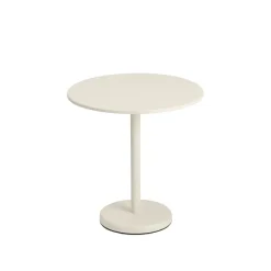 Table A Cafe Linear Steel Off-White - O 70 X H73 Cm-Muuto Sale