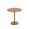 Table A Cafe Linear Steel Burnt Orange - O 70 X H 73 Cm-Muuto Clearance