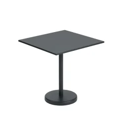 Table A Cafe Linear Steel Black - 70 X 70 X H 73 Cm-Muuto Outlet