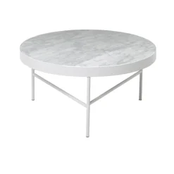 Table Basse En Marbre - Blanc-Ferm Living New