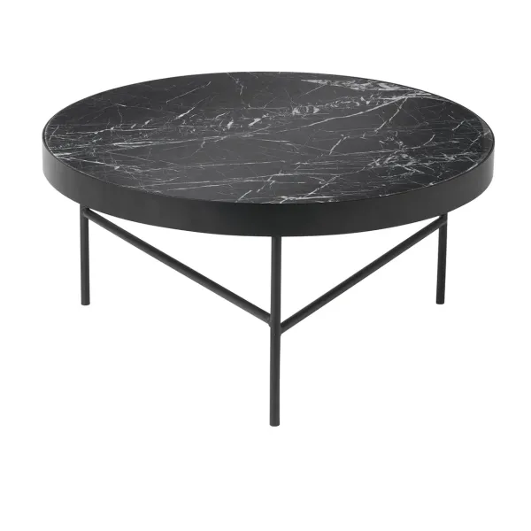 Table Basse En Marbre - Noir-Ferm Living Outlet