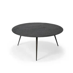 Table Basse Luna En Mineaux - Noir - O 80 X H 35 Cm-Ethnicraft Discount