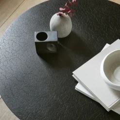 Table Basse Luna En Mineaux - Noir - O 80 X H 35 Cm-Ethnicraft Discount