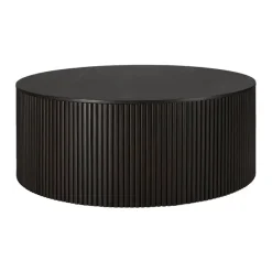 Table Basse Ronde Roller Max En Acajou - Marron-Ethnicraft