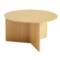 Table Basse Slit Ronde En Chene - O 65 X H 35,5 Cm-Hay Clearance