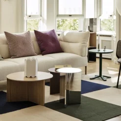 Table Basse Slit Ronde En Chene - O 65 X H 35,5 Cm-Hay Clearance